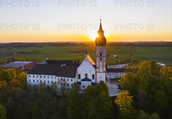 Monastery Andechs at sunrise