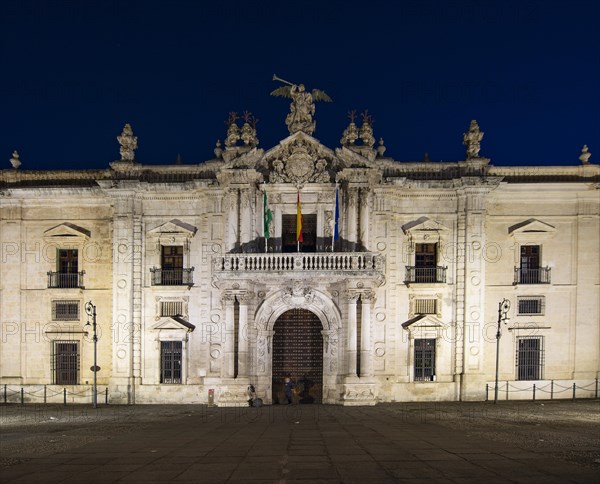 Illuminated main entrance