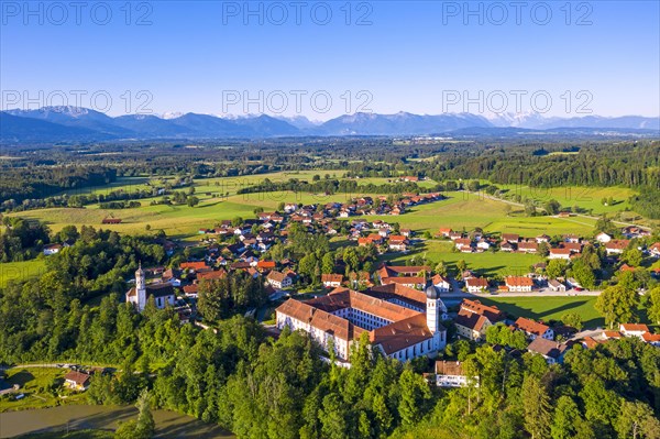 Beuerberg with Marienkirche and monastery