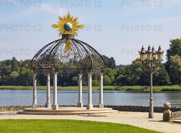 Pavilion on the beach promenade at Waginger See