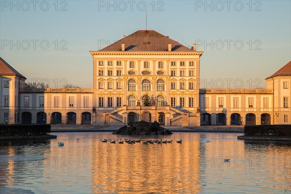 Castle Nymphenburg at sunrise