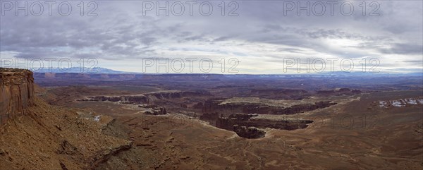 View from Grand View Point Overlook to erosion landscape