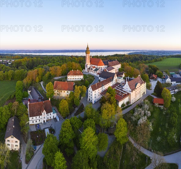 Monastery Andechs in the morning light