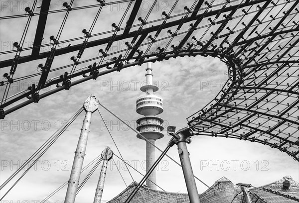 Olympic tower with Olympic tent roof