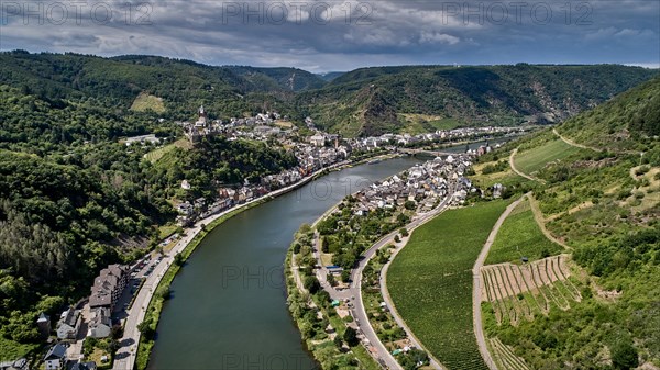 Cochem Castle above the Moselle near Cochem