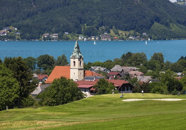 Weyregg am Attersee with Weyregg Golf Club