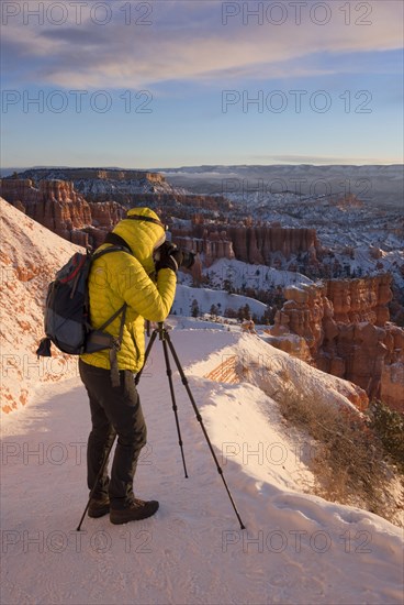 Tourist taking pictures