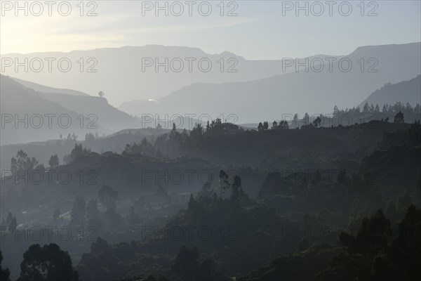 Haze over the valley of the Rio Colca