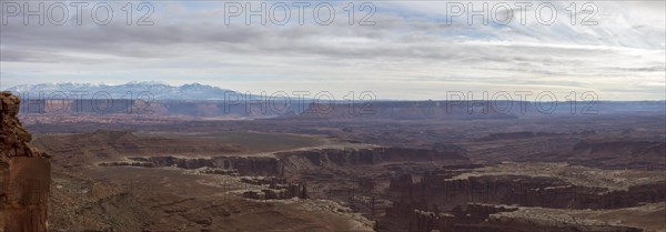 View from Grand View Point Overlook to erosion landscape