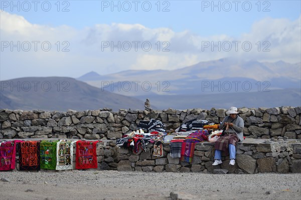 Souvenir seller at Colca Canyon