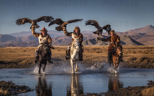 Mongolian eagle hunter