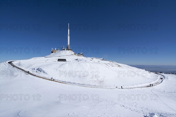 Meteorological observatory and transmission tower on the summit of the Puy de Dome