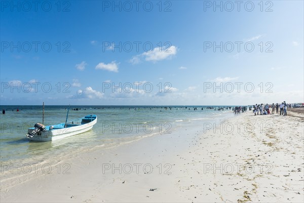 Little boat on Jazeera beach