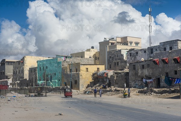 The destroyed old town of Mogadishu