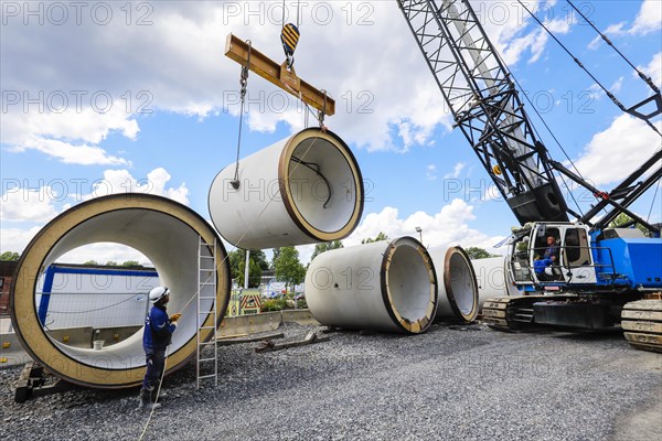 New construction of the Berne sewer