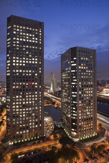 World Trade Center Complex with Octavio Frias de Oliveira Bridge on the background