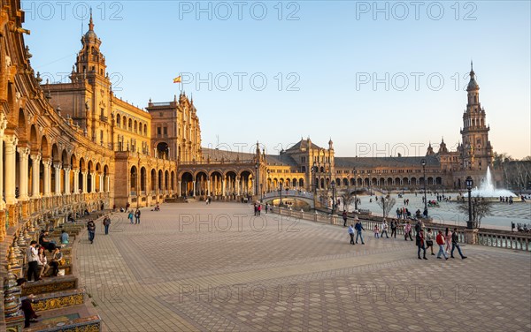 Plaza de Espana in the evening light