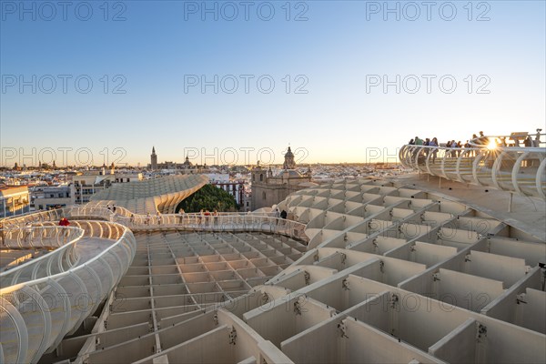 Tourists on observation deck