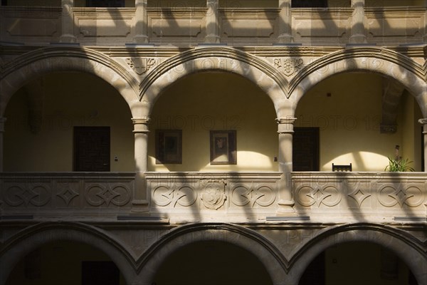 Stone arches in the Salcedo Palace