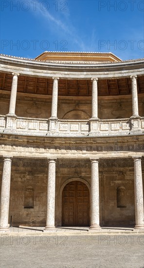 Patio with columns