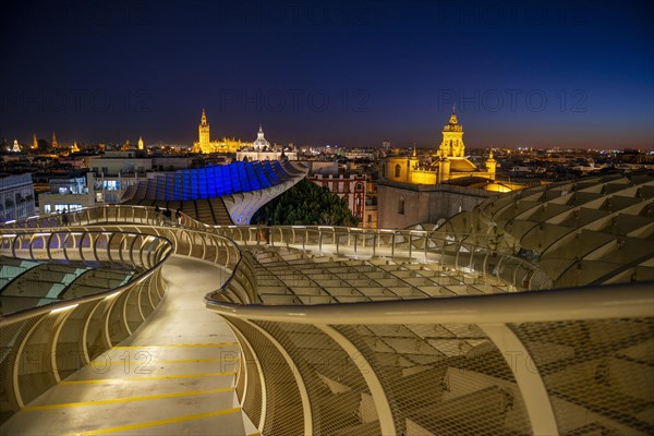 View over Sevilla from Metropol Parasol