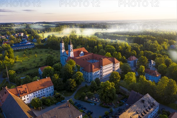 Aerial view early in the morning