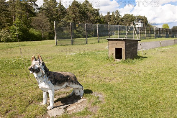 Reconstructed GDR border fence from the 1970s onwards