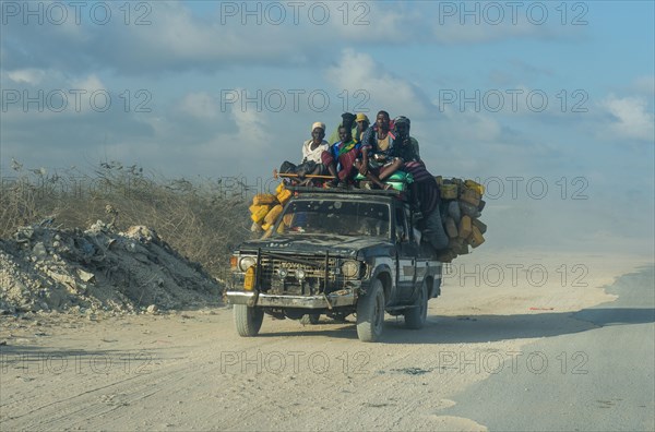 Fully loaded pick up Jeep