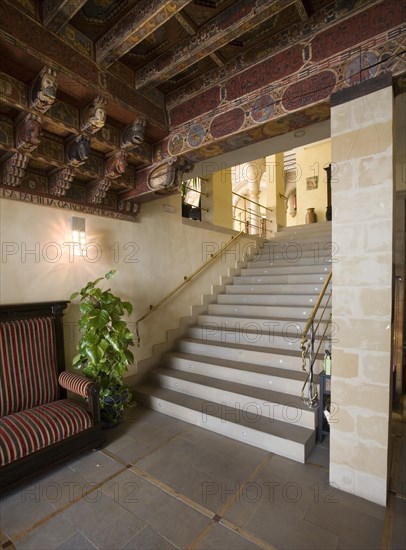 Handmade wooden ceiling of the Salcedo Palace