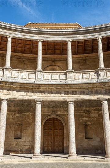 Patio with columns