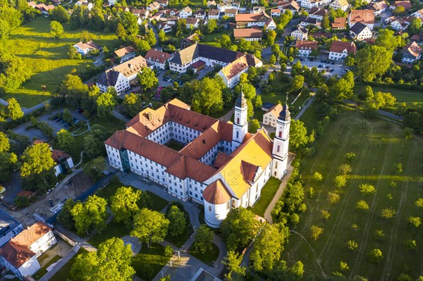 Aerial view in the evening