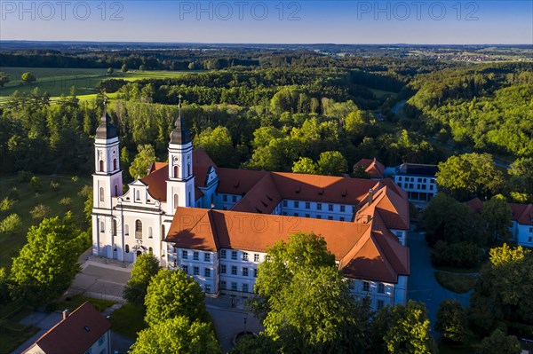 Aerial view in the evening