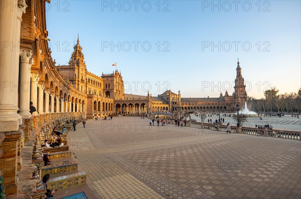 Plaza de Espana in the evening light