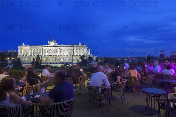 Exclusive view of The Palacio Real and Sabatini Gardens from the Sabatini Terrace