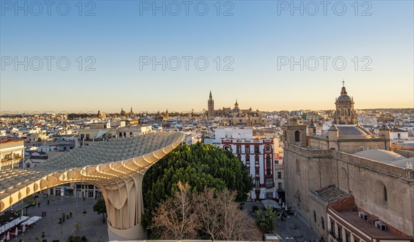View over Sevilla from Metropol Parasol