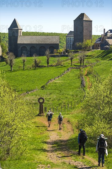 Pilgrims on the Camino de Santiago