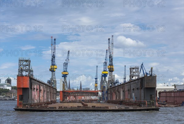 Empty dry dock