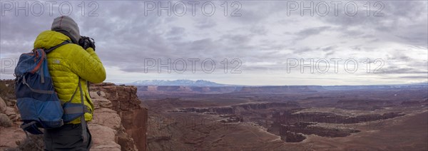 View from Grand View Point Overlook on erosion landscape