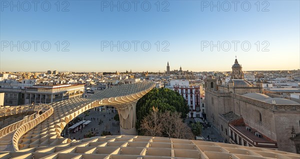 View over Sevilla from Metropol Parasol