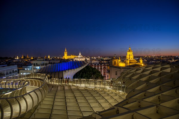 View over Sevilla from Metropol Parasol