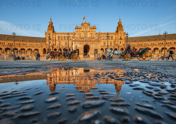 Main building reflected in watercolours