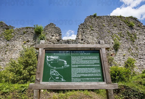 Information board in thePlainburg