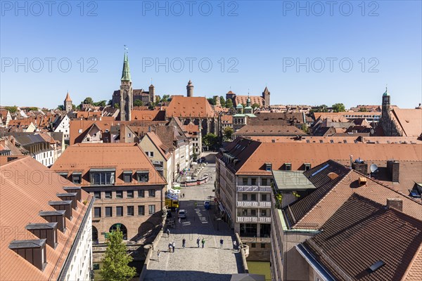 City view with Sebaldus Church and Imperial Castle