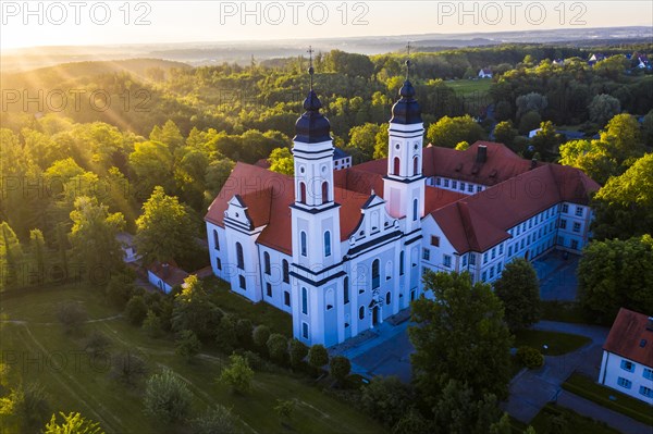 Aerial view early in the morning