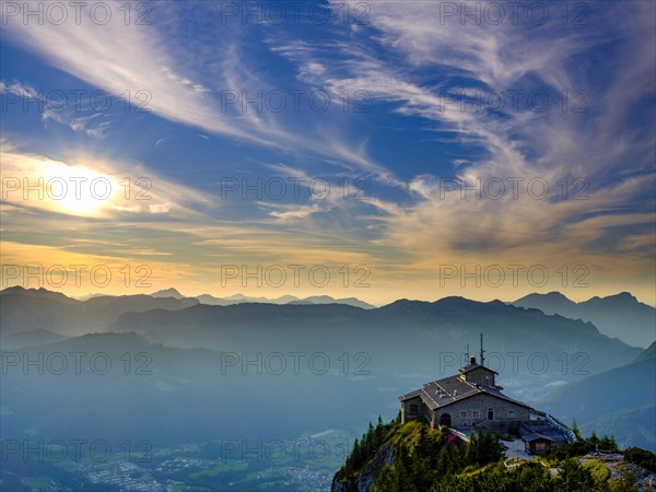 Eagle's Nest at dusk with cirrus clouds