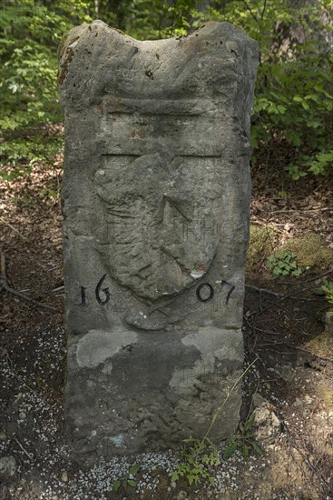 Border stone with Nuremberg coat of arms