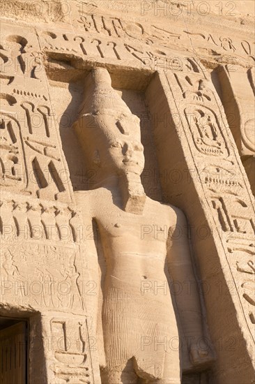 Colossal statue at Hathor temple of queen Nefertari