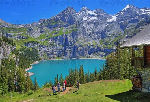 Oeschinensee with Blueemlisalp