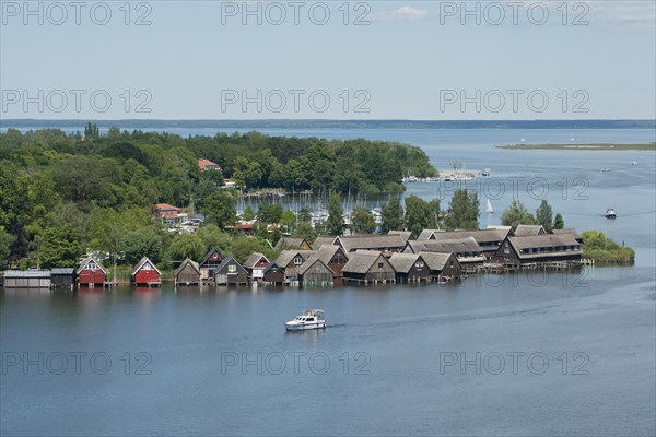 View from the Roebel church tower to the Mueritz