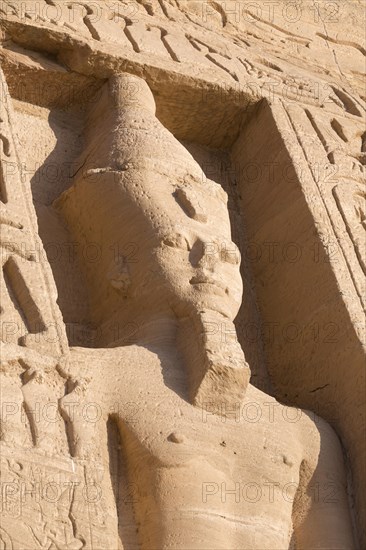 Colossal statue at Hathor temple of queen Nefertari